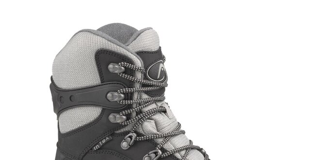 Pánske čierno-šedé vysoké zimné trekingové boty Head s membránou