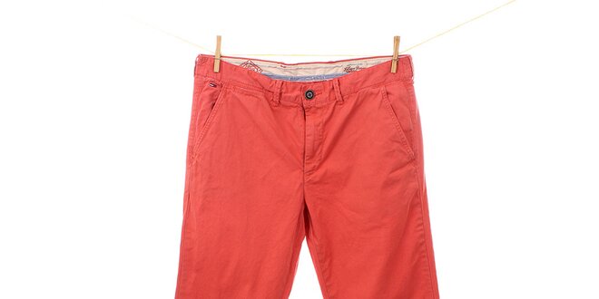 Pánske červené nohavice Tommy Hilfiger