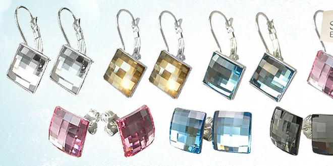 Elegantné náušnice Swarovski CHESS