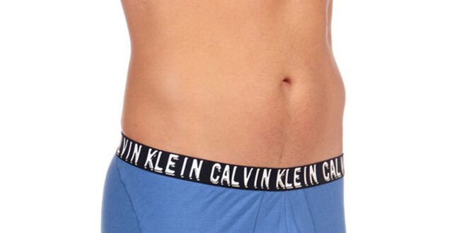 Pánske modré priliehavé boxerky Calvin Klein Underwear