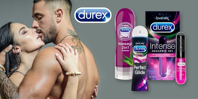 Balíčky Durex: gély, kondómy i vibrátory