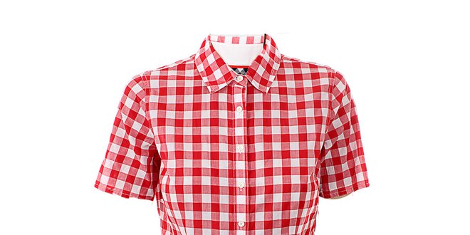 Dámska červeno-biela kockovaná košeľa Tommy Hilfiger