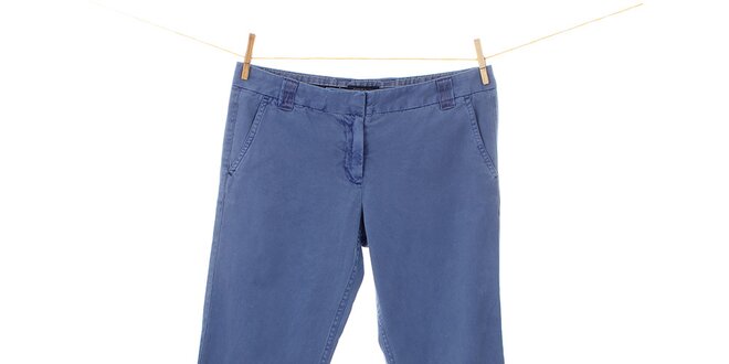 Dámske výrazne modré nohavice Tommy Hilfiger