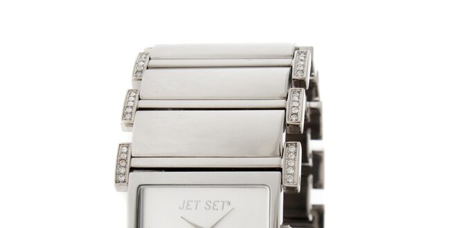 Dámske náramkové hodinky Jet Set s kamienkami