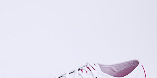 Dámske bielo-ružové tenisky Lacoste