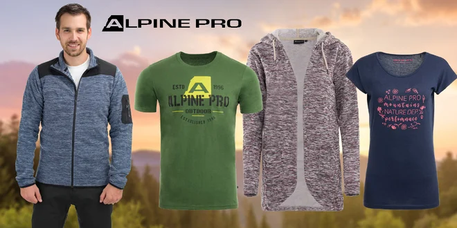 Športové tričká, mikiny aj nohavice Alpine Pro