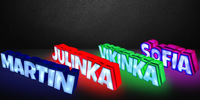 Úsporná personalizovaná LED lampa