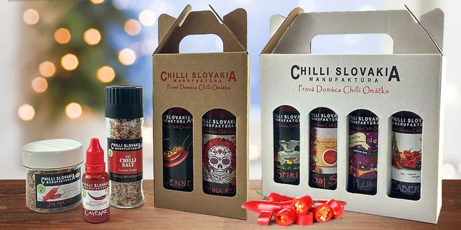 100% prírodné chilli omáčky, kvapky i korenia