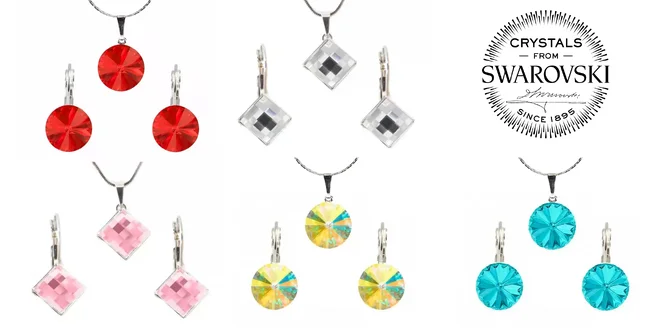 Swarovski set s darčekovým balením a dopravou zdarma