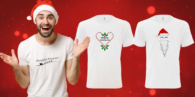 Vianočné tričká zo 100% organickej bavlny