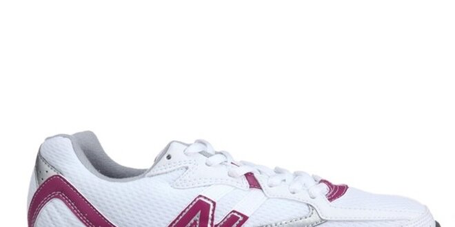 Dámske bielo-ružové bežecké tenisky New Balance