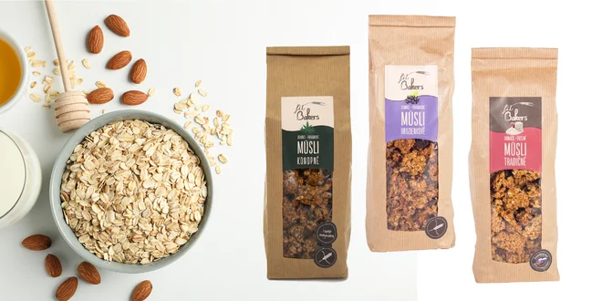Müsli Fit Bakers: jednotlivo aj v balíčkoch