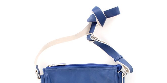 Dámska modrá kabelka so zámčekom United Colors of Benetton