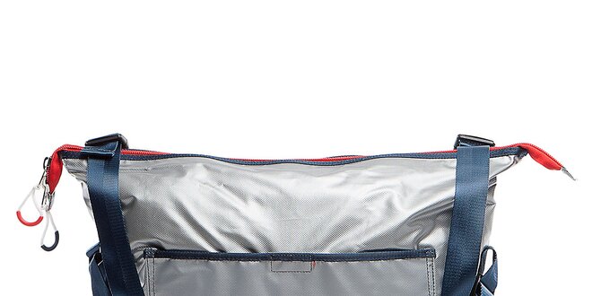 Strieborná cestovná taška cez rameno Tommy Hilfiger