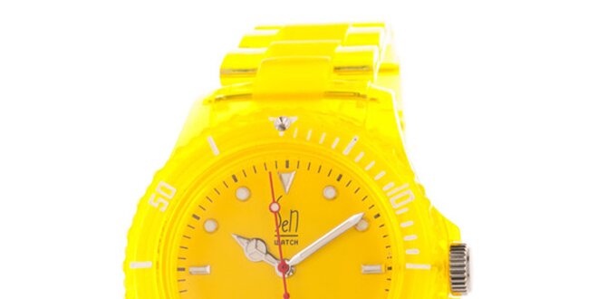 Žiarivo žlté hodinky Senwatch