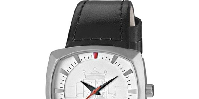 Dámske analogové hodinky s čiernym remienkom Replay