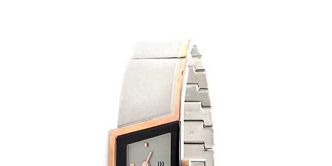 Dámske šedo-zlaté titanové hodinky Danish Design