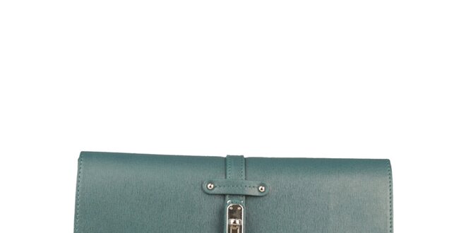 Dámska zeleno-modrá listová kabelka Made in Italia