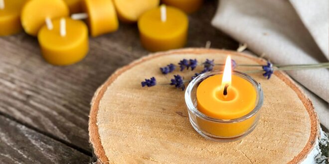 Narodeninové, čajové či plávajúce sviečky zo včelieho vosku