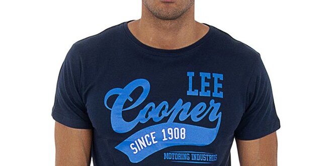 Pánske tmavo modré tričko Lee Cooper
