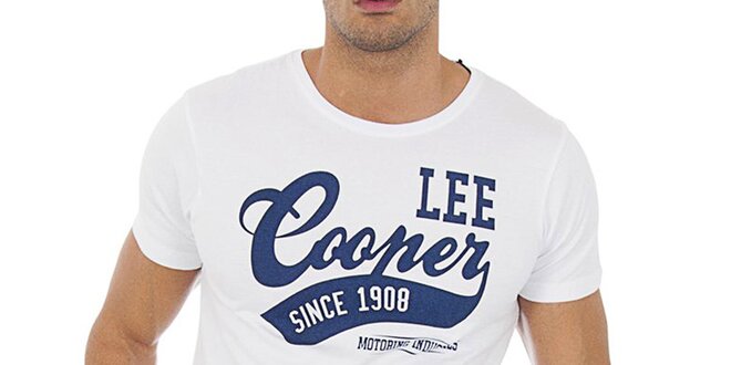 Pánske biele tričko Lee Cooper