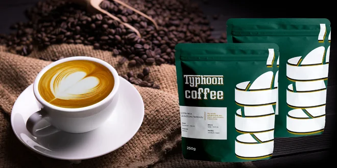 Kávy Typhoon Coffee z Brazílie, Kostariky aj Kene