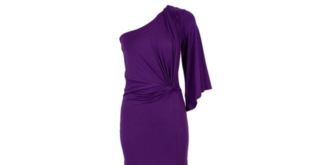 Dámske dlhé fialové večerné šaty CeMe London