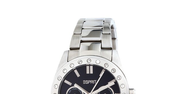 Dámske oceľové hodinky Esprit s kamienkami
