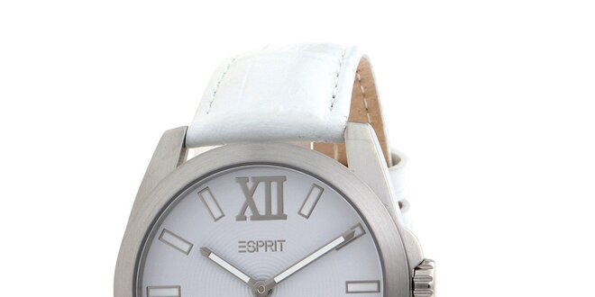 Dámske biele analogové hodinky Esprit