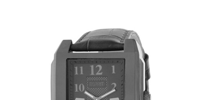 Pánske kovove šedé analogové hodinky Esprit