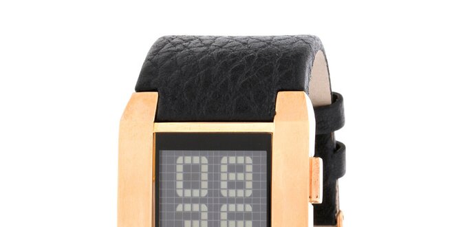 Pánske zlaté digitálne hodinky Esprit