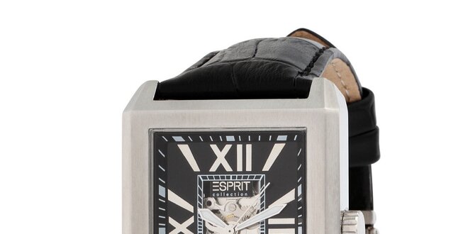 Pánske oceľové hranaté hodinky Esprit