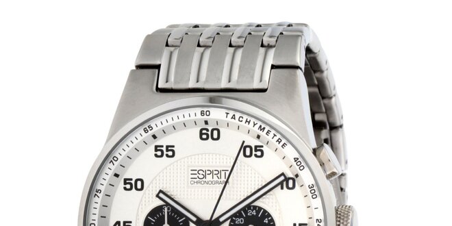 Pánske oceľové hodinky Esprit s tachymetrom