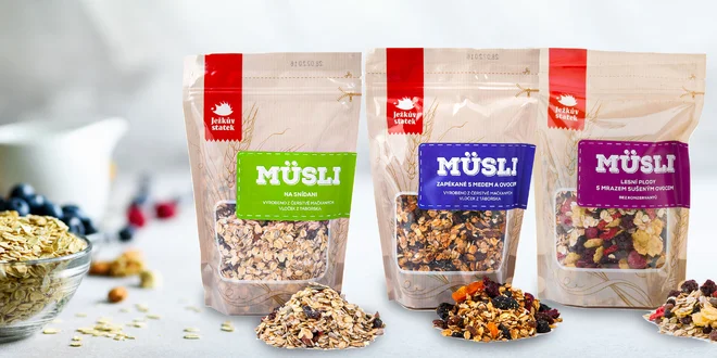 Klasické aj zapekané müsli s čokoládou, orechmi či ovocím