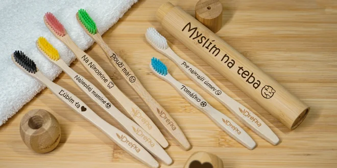 Drefky: Ekologické kefky z bambusu v darčekovom balení