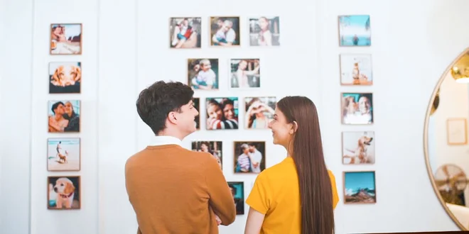 Fotostena z vlastných fotografií - bez vŕtania