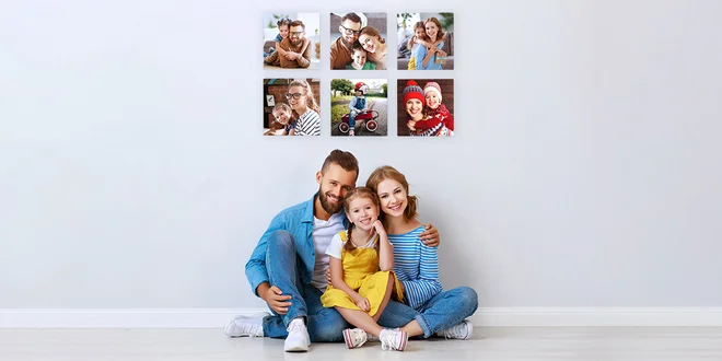 Fotostena z vlastných fotografií - bez vŕtania