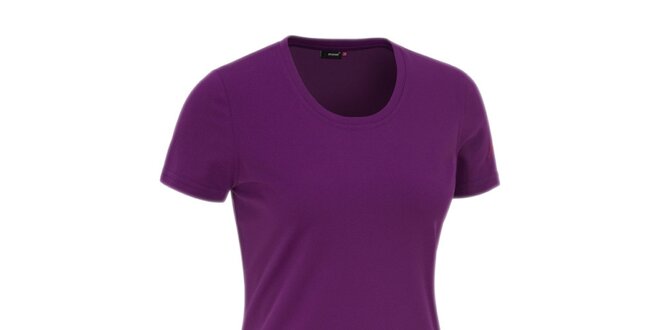 Dámske fialové funkčné tričko Maier s krátkymi rukávmi