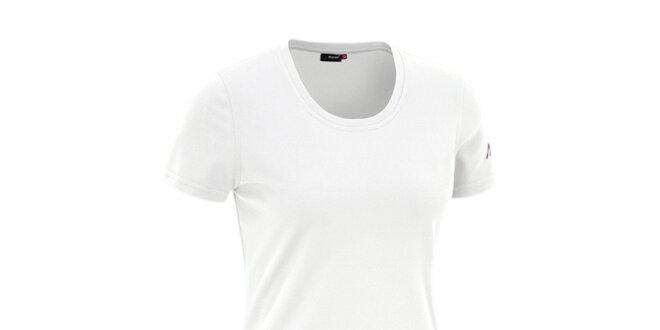 Dámske biele funkčné tričko Maier s krátkymi rukávmi