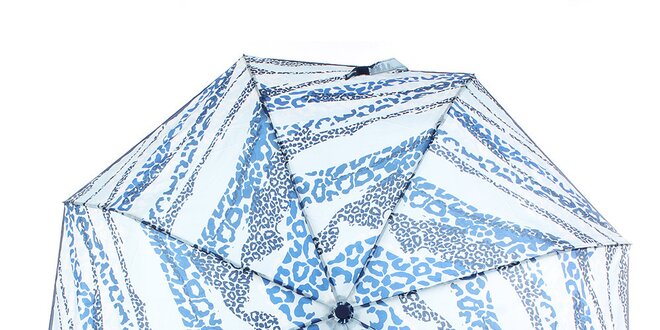 Dámsky modrý dáždnik so zvieracou potlačou Ferré Milano