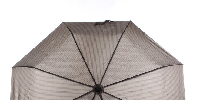 Pánsky hnedý vystreľovací dáždnik s prúžkom Ferré Milano