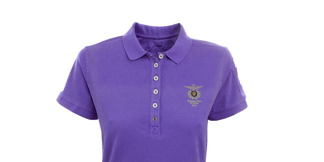 Dámske fialové polo tričko Aeronautica Militare
