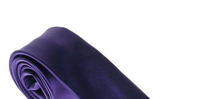Luxusná tmavo fialová kravata Castellet Barcelona
