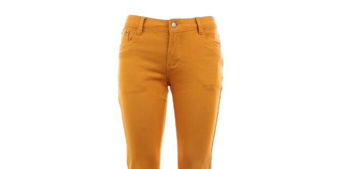 Dámske oranžové džínsy Tantra