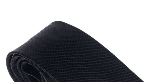 Luxusná pánska  čierna kravata Castellet Barcelona