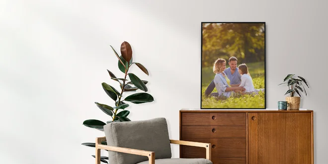 Plagát s vlastnou fotografiou na fotografickom papieri