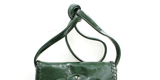 Dámska zelená kabelka so strapcami Tantra