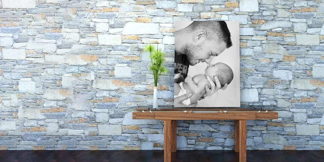Fotoobraz z vašej fotografie: 7 rozmerov, borovicový rám