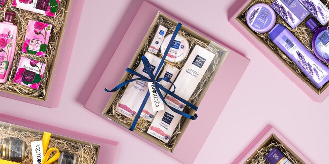 Darčekové balíčky telovej kozmetiky od Bioruža