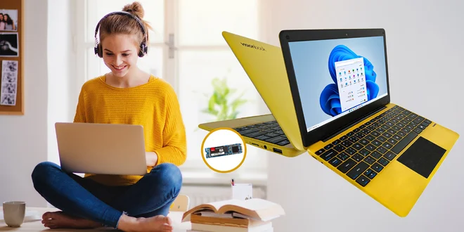Notebook Umax VisionBook do školy aj do práce